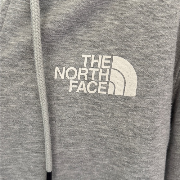The North Face Women's Brand Proud Full Zip Logo Fleece Hoodie Medium Gray - Picture 3 of 7